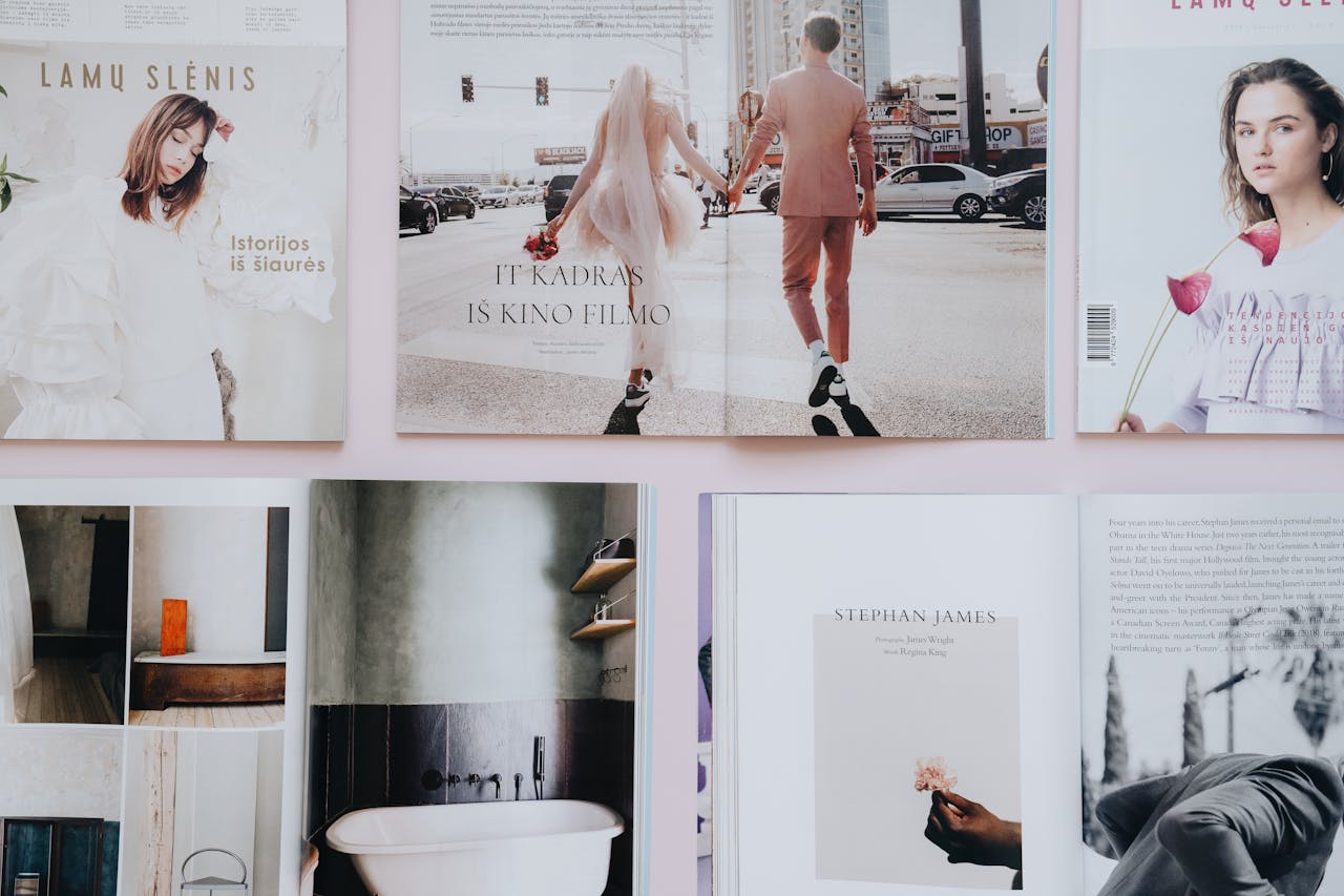 Services Explore various elegant magazine layouts, showcasing fashion, design, and more, perfect for creative inspiration.