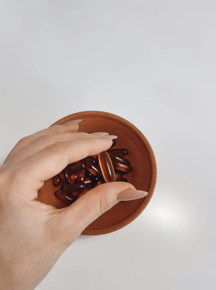 beef liver supplement capsules rich in iron and B vitamins