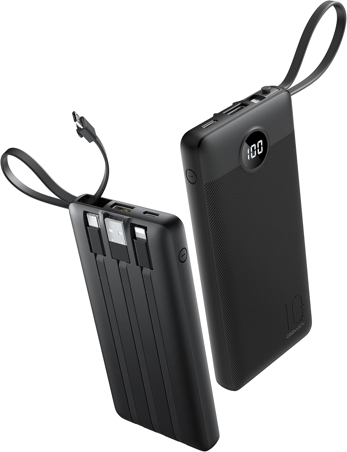 The Best Road Trip Essentials for Women (That'll Make Every Drive Worth It) 10000mAh Portable Charger with Built-In Cables