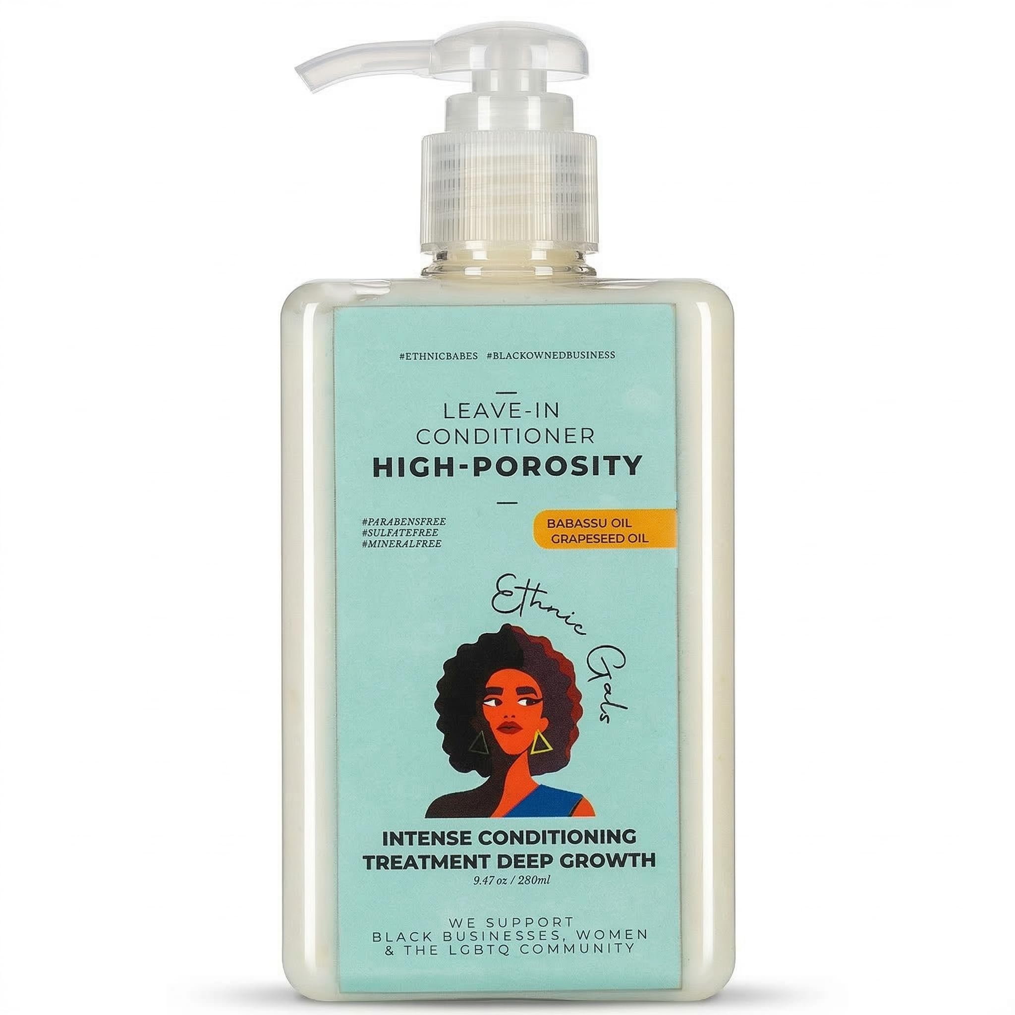 High Porosity Leave In Conditioner with Shea Butter & Aloe