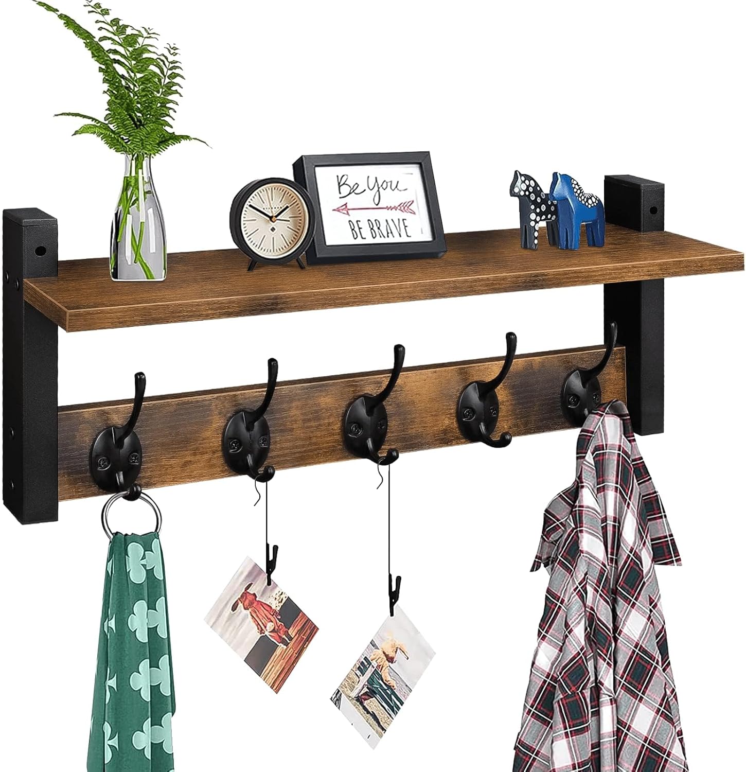 Homode Wall Hooks with Shelf