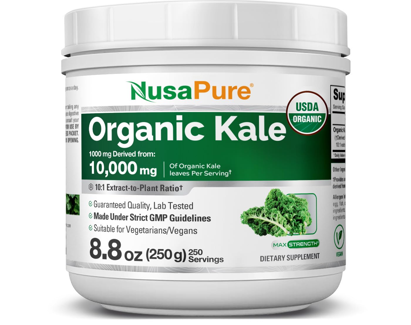 NusaPure Organic Kale Extract Capsules