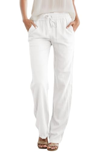 The Best Linen Pants for Women (Breezy, Flattering & Worth Every Penny) SEMARO High Waist Linen Drawstring Pants
