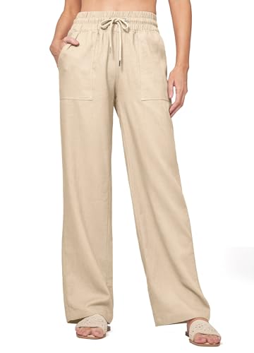 The Best Linen Pants for Women (Breezy, Flattering & Worth Every Penny) Willit Wide Leg Linen Palazzo Pants