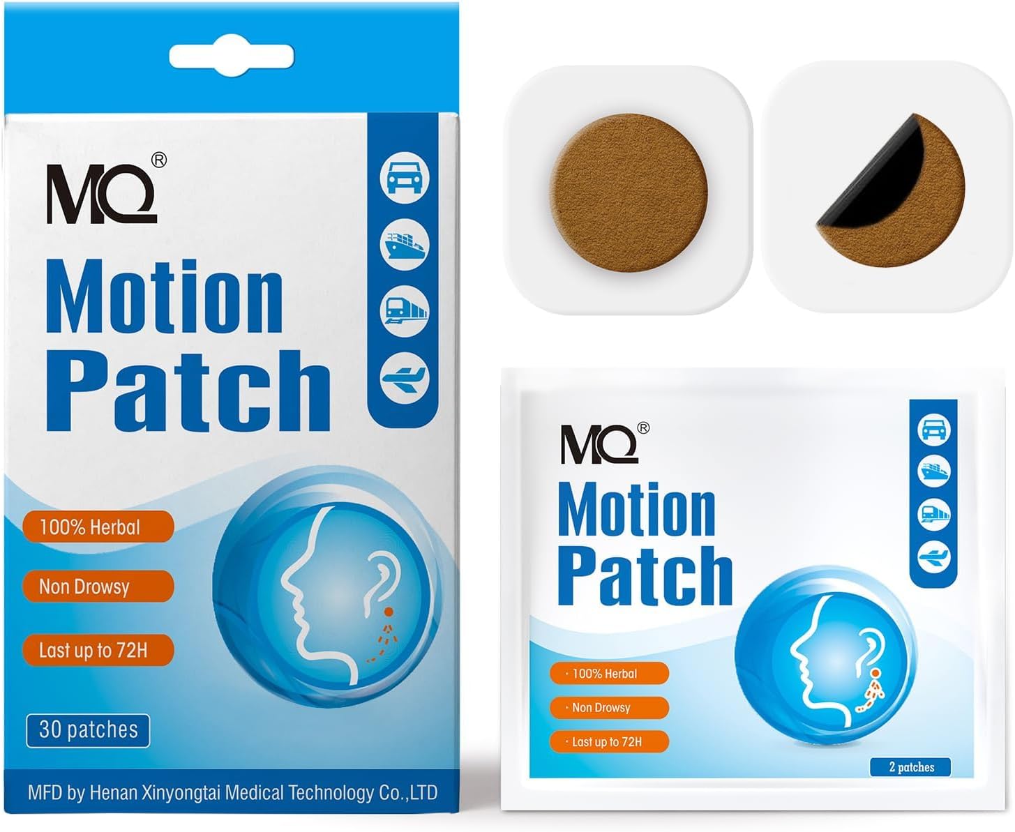 MQ Motion Sickness Patches for Cruise Travel