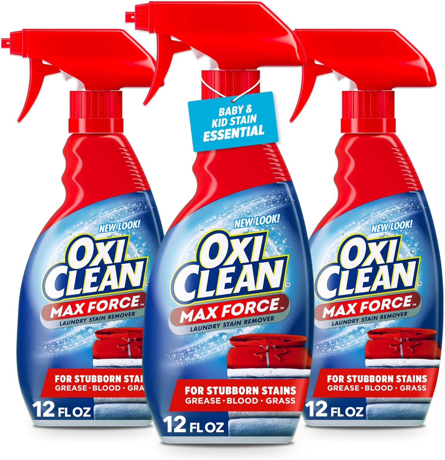 OxiClean Max Force Laundry Stain Remover Spray 3-Pack