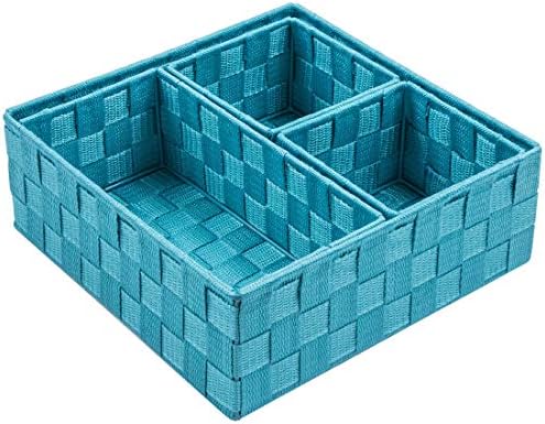 The Best Closet Organization Products on Amazon (That Make Getting Dressed So Much Easier) Posprica Woven Storage Baskets (Set of 4)