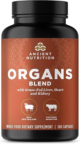 Ancient Nutrition Organ Supplements, Grass-Fed and Wild Organ Complex 
