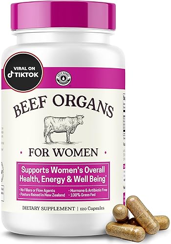 Beef Organ Supplement for Women - Beef Liver, Kidney, Heart and Uterus