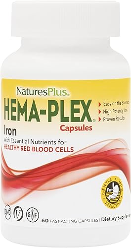 Sponsored Ad - NaturesPlus Hema-Plex Iron - 60 Fast-Acting Capsules - 