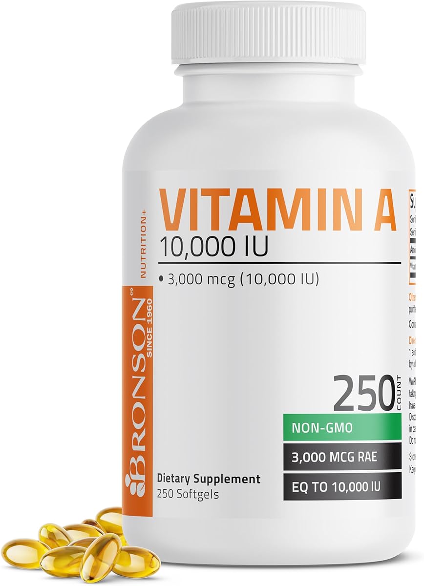Bronson Vitamin A 10,000 IU Natural Beta-Carotene