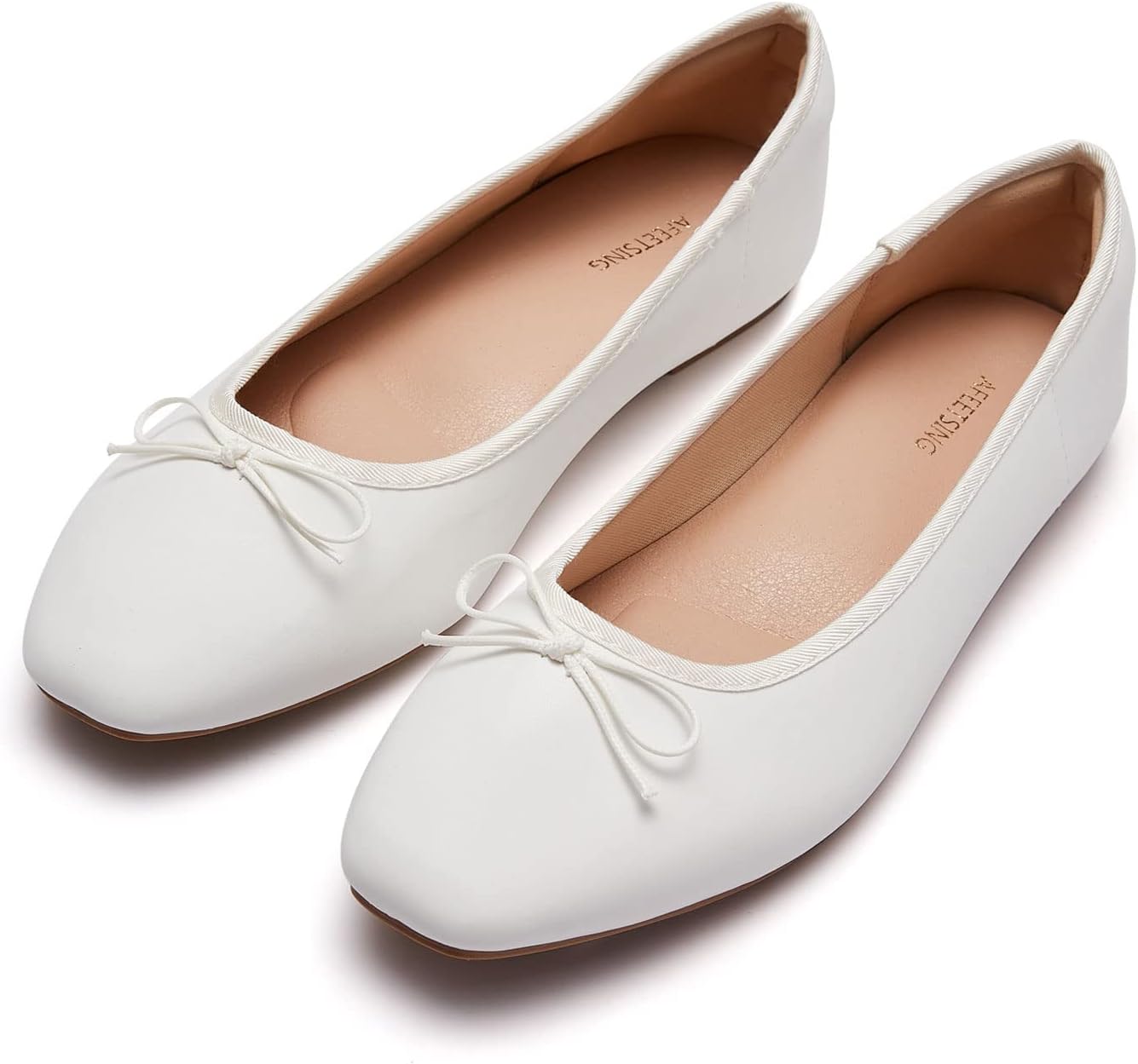 Round Toe Bow Dressy Ballet Flats