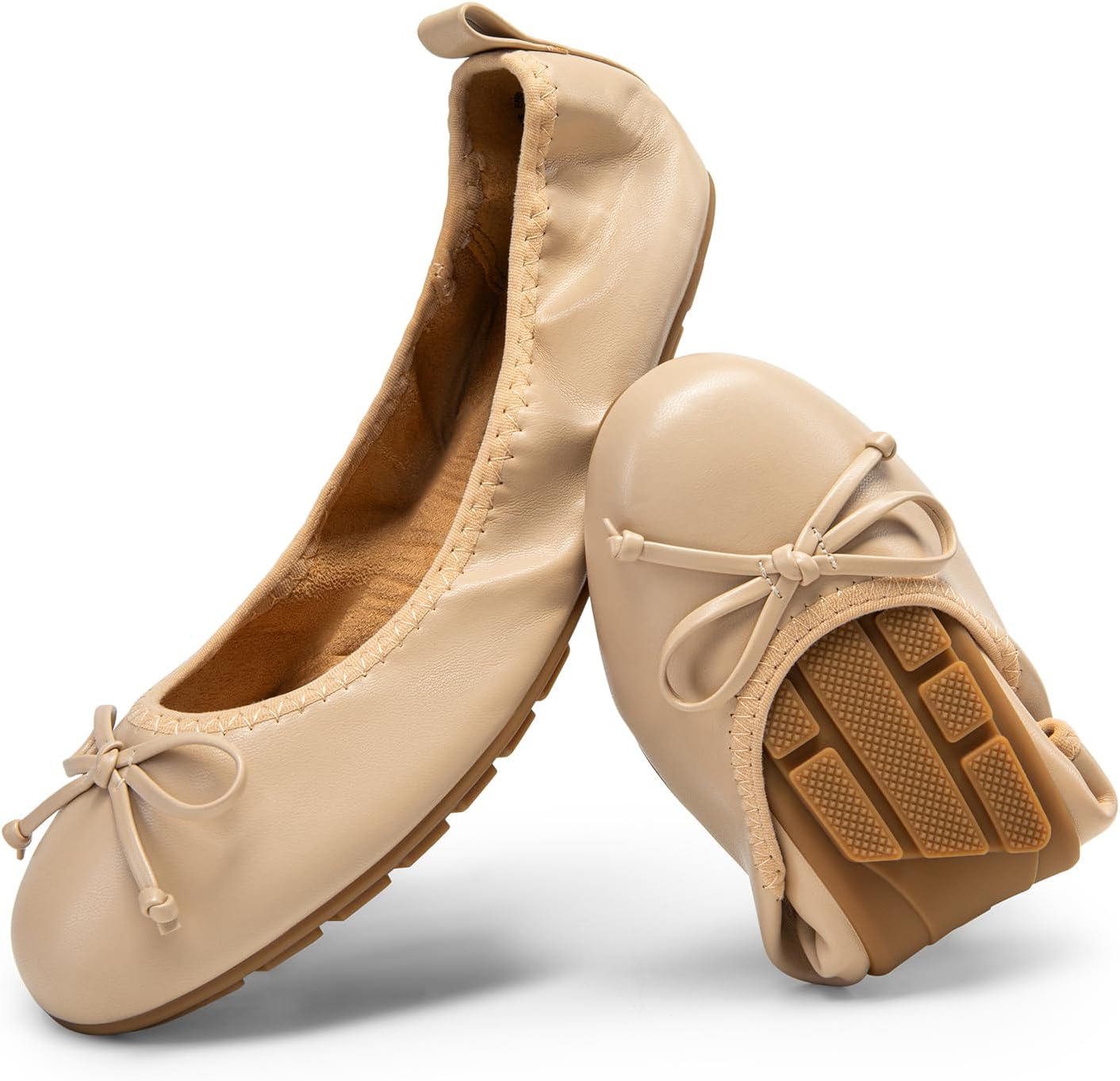 DREAM PAIRS Comfort Bowknot Ballet Flats