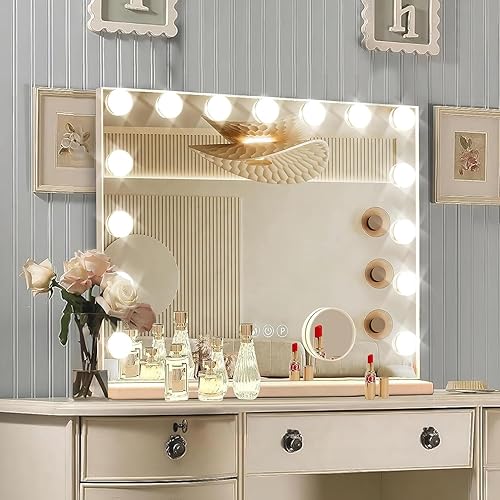 Sponsored Ad - Ratsamee Hollywood Vanity Mirror with Lights, 15 Dimmab