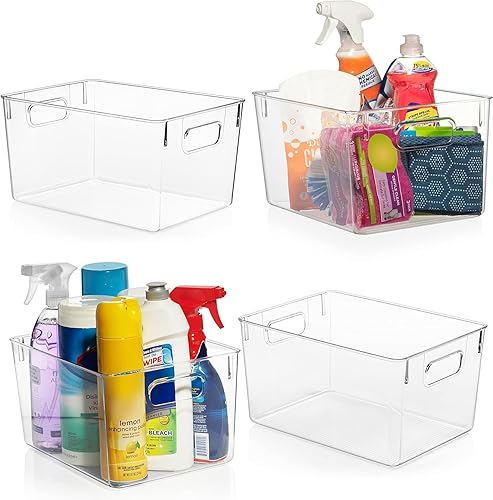 Sponsored Ad - ClearSpace Clear Plastic Storage Bins – Pantry Organize