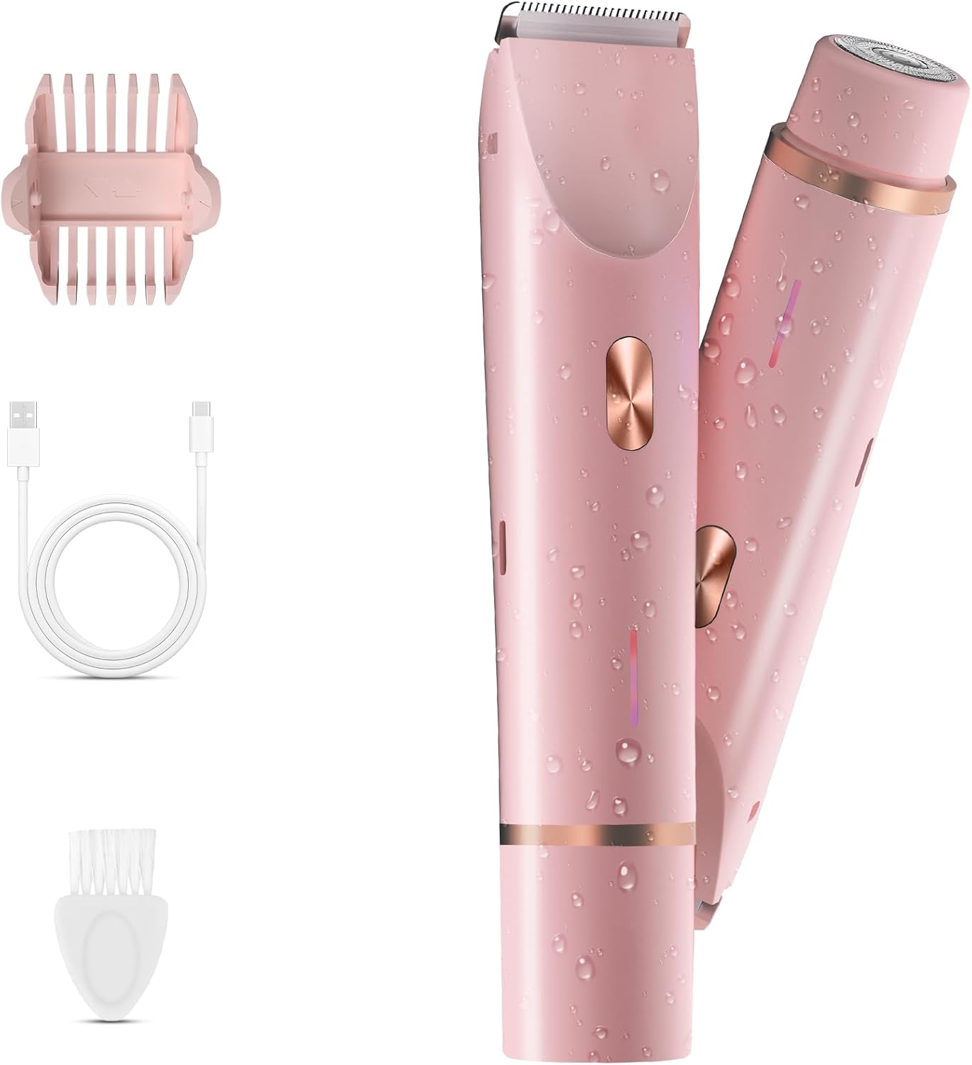 Bikini Trimmer for Women, 2 in 1 Electric Razor & Bikini Shaver fo
