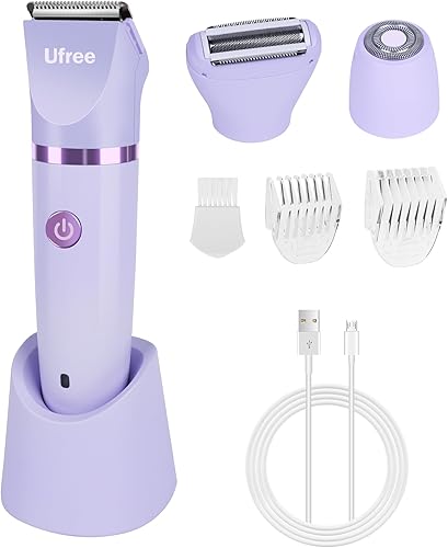 Ufree Bikini Trimmer Electric Razors for Women, Rechargeable Pubic Bod
