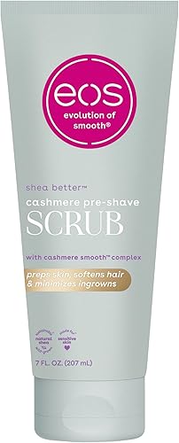 eos Cashmere Skin Collection Pre-Shave Scrub- Vanilla Cashmere, Exfoli