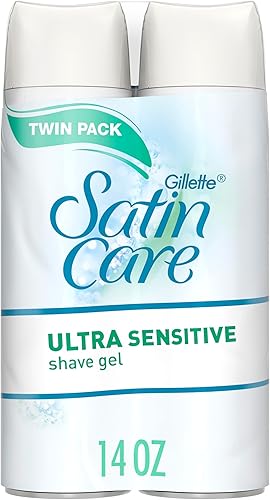 Gillette Satin Care Ultra Sensitive Shave Gel for Women, Pack of 2, 7o