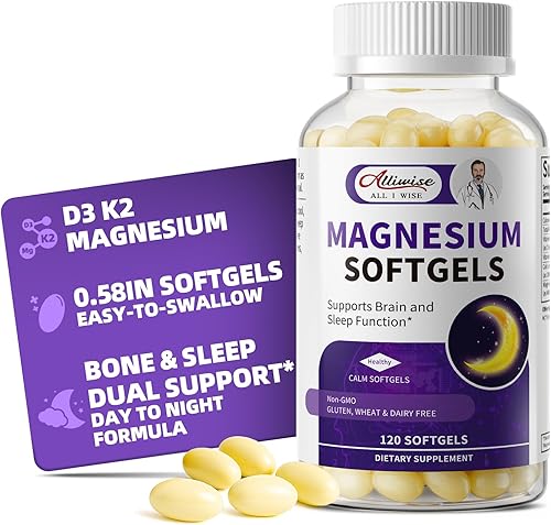 Sponsored Ad - Magnesium Glycinate 400mg Softgels, Small Easy to Swall