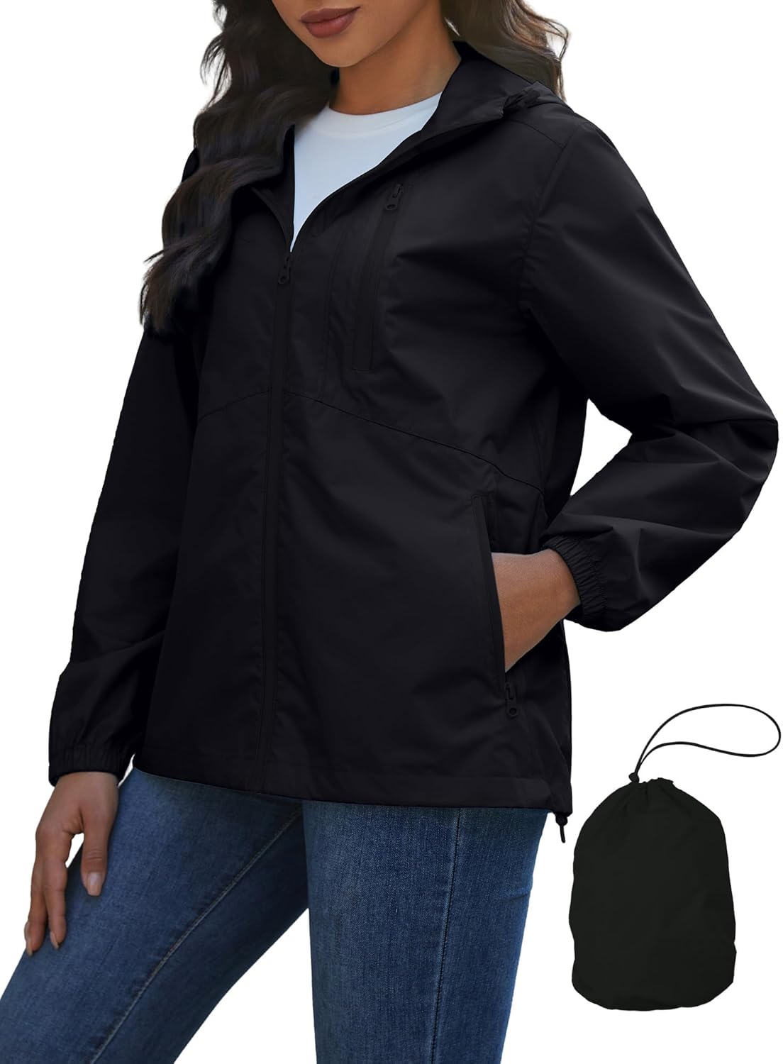 Zeagoo Women Lightweight Zip Up Oversized Hoodie