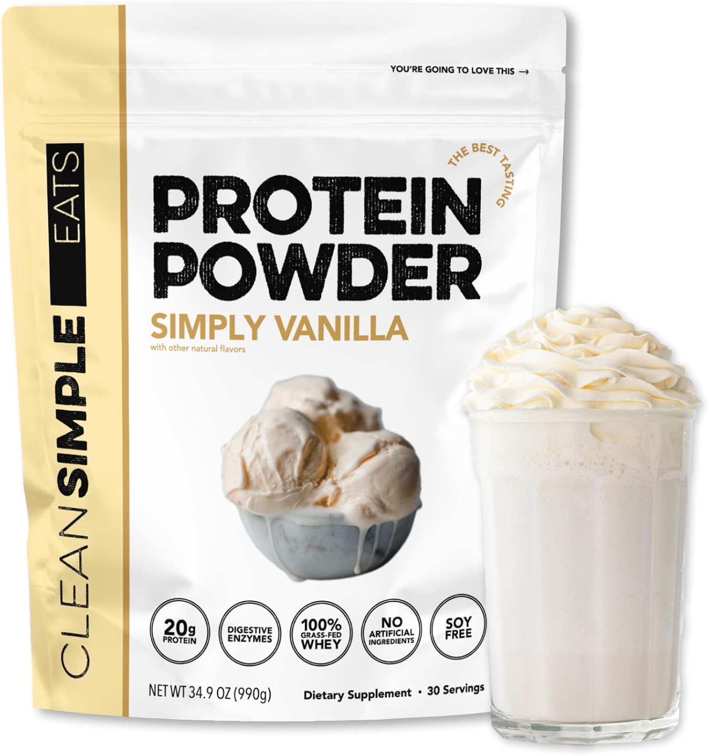 Clean Simple Eats Whey Protein Powder Vanilla