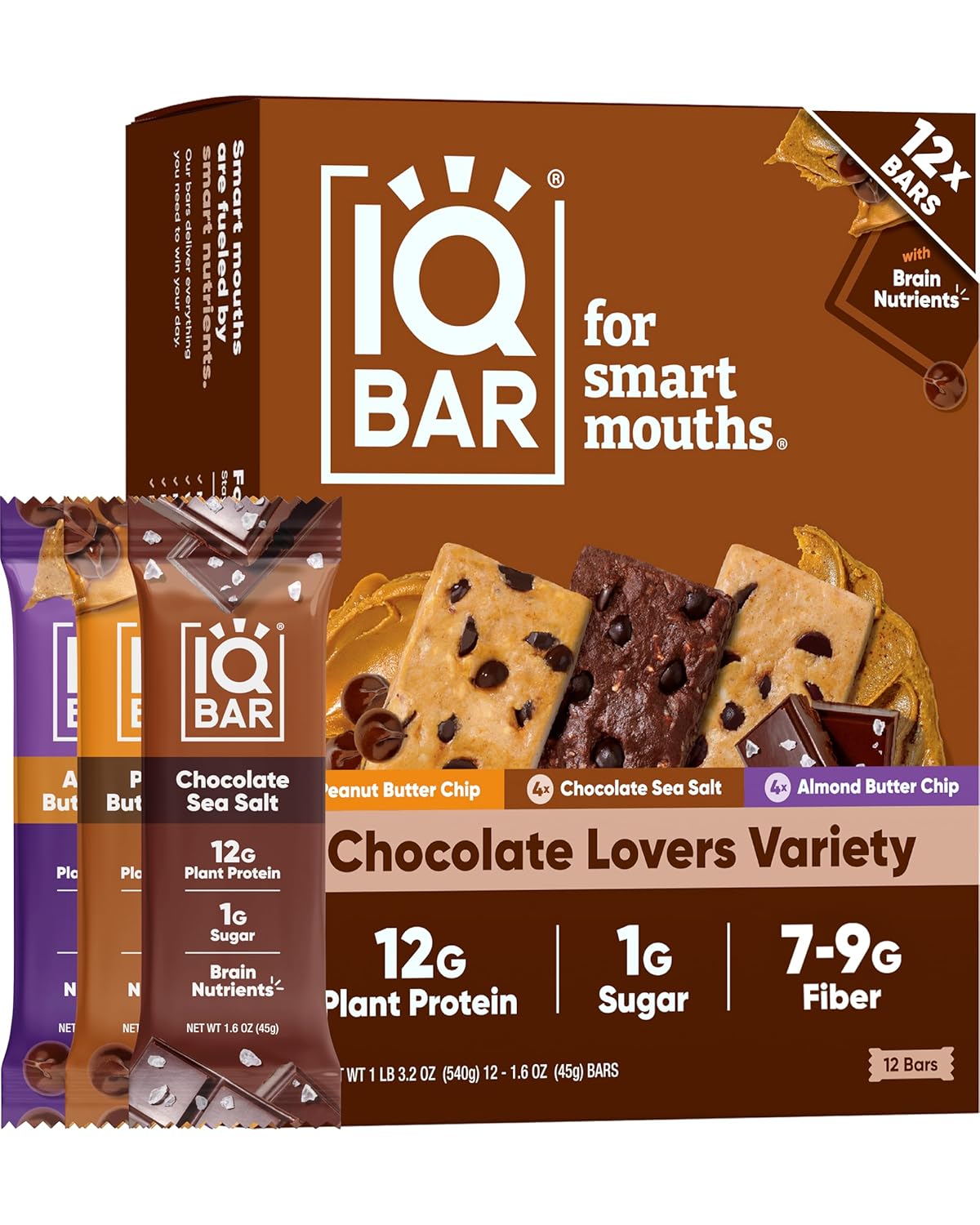 The Best Healthy Snacks to Keep at Your Desk (That Don't Feel Like a Punishment) IQBAR Protein Bars Chocolate Lovers Variety