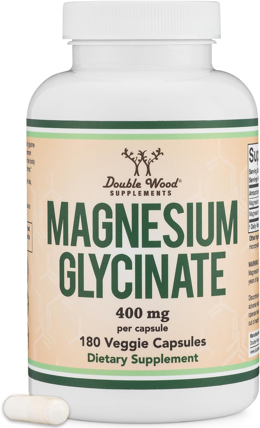 Magnesium Glycinate 400mg — Vegan Sleep & Muscle Support